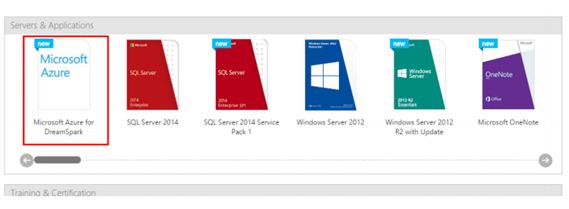Microsoft Azure for DreamSpark